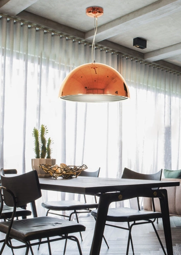 Lampa wisząca Amalfi 40 miedziana nowoczesna lampa sufitowa do salonu i nad stół