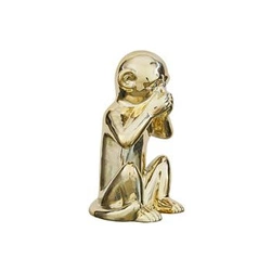 Figurka Monkey złota L