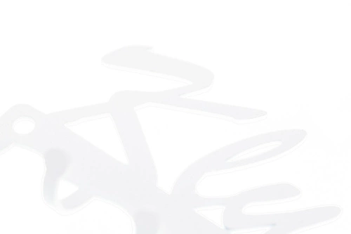 Wieszak ścienny na klucze Intesi Klucze biały nowoczesny metalowy do przedpokoju