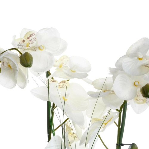 Sztuczna orchidea w białej doniczce 53    cm
