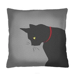 Poduszka dekoracyjna welurowa KLEKS antyalergiczna do salonu lub sypialni 40x40 cm