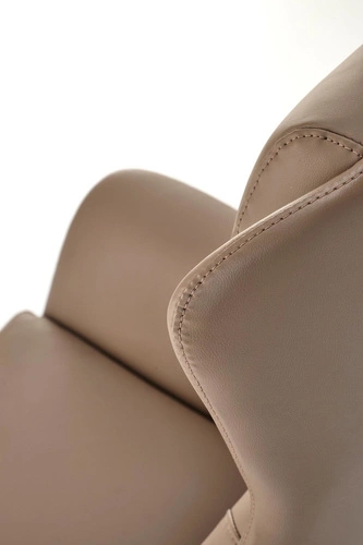 Fotel biurowy ergonomiczny obrotowy Sidoni cappuccino skóra ekologiczna do biura i gabinetu