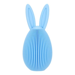 Intesi figurka wielkanocna Jajko z uszami duże niebieskie nowoczesna dekoracja na stół lub komodę