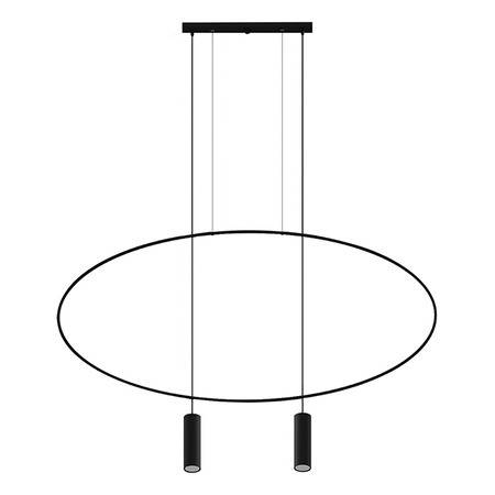 Lampa wisząca HOLAR 2 czarna