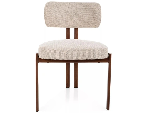 Krzesło tapicerowane Montico beżowe nowoczesne do jadalni i salonu