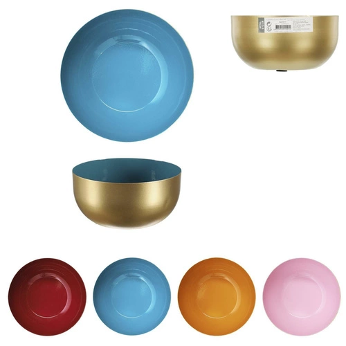 Metalowa miska Nouvel złoto czerwona