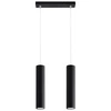 Lampa wisząca Lagos czarna 2-punktowa nowoczesna do salonu kuchni lub nad wyspę