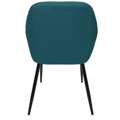 Krzesło tapicerowane Lavia Intesi turkusowe z podłokietnikami do jadalni i salonu nowoczesne