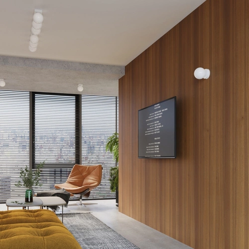 Kinkiet ścienny YOLI 1 biały nowoczesny do salonu i sypialni szkło SOLLUX LIGHTING