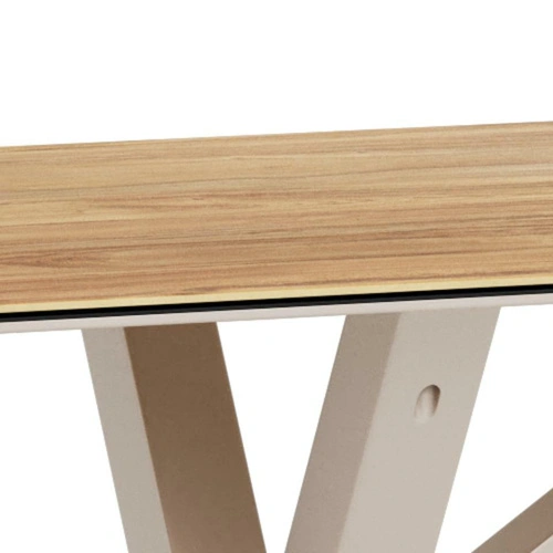 Stół Heaven 135x80 nowoczesny do jadalni ceramika dąb kaszmir