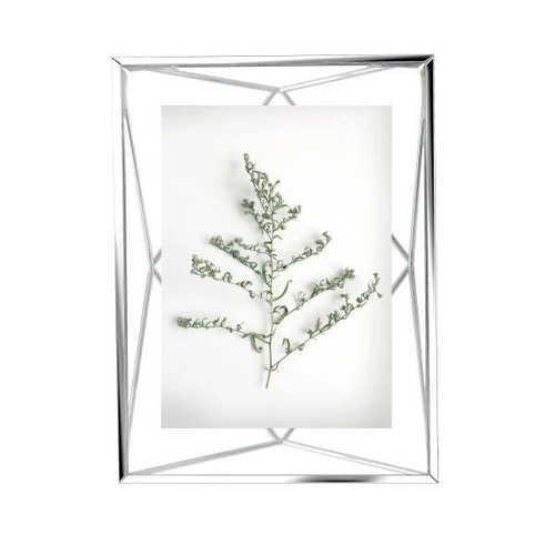 Ramka na zdjęcia 10x15 Umbra Prisma metalowa stojąca i wisząca nowoczesna szara