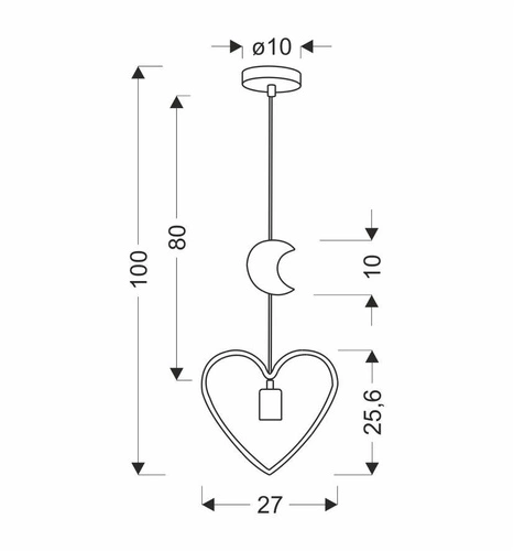 Lampa wisząca do pokoju dziecięcego Single HM różowa i biała klasyczna regulowana CANDELLUX