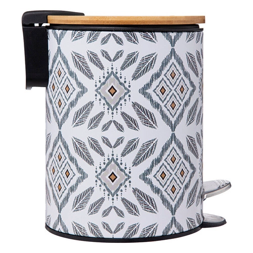 Kosz na śmieci łazienkowy Hapache 3L nowoczesny metalowy z pedałem i wyjmowanym wiaderkiem