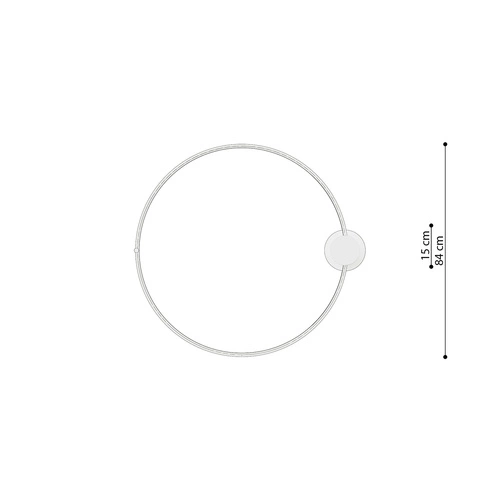 Plafon sufitowy LED Rio 78 biały okrągły nowoczesny do salonu, kuchni i sypialni