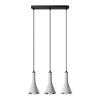 Lampa wisząca REA 3L betonowa szara nowoczesna nad stół do salonu i jadalni