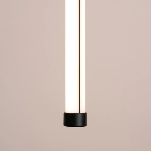 Lampa wisząca TRANG 100 czarna LED regulowana nad wyspę