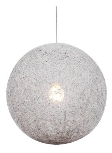 Lampa wisząca kula Caruba biała nowoczesna do salonu i jadalni CANDELLUX 30 cm