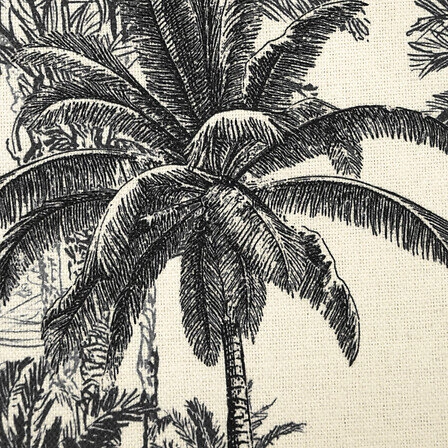 Pufa Benicio rozkładana podwójna ze schowkiem czarno-biała do salonu i przedpokoju Atmosphera