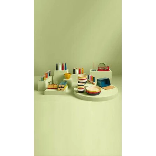 Miska do sałatek Modern Color biała bambusowa okrągła do kuchni 30 cm 5five