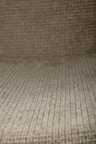 Krzesło tapicerowane Mathilde beżowe z podłokietnikami do jadalni nowoczesne Intesi