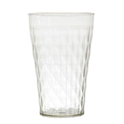 Szklanka Mirage złoty brzeg plastikowa