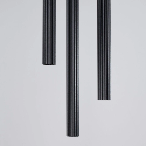 Lampa wisząca ARCHE 3P czarna nowoczesna regulowana do salonu i nad stół 3-punktowa