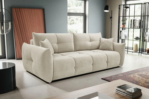 Sofa Bode z funkcją spania beżowo-szara   Wind 05