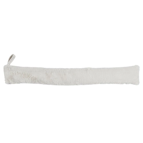 Intesi stoper do drzwi przeciw przeciągom beżowy z tkaniny minimalistyczny 90 cm