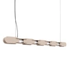 Lampa wisząca CHAIN 158 LED taupe nowoczesna nad wyspę
