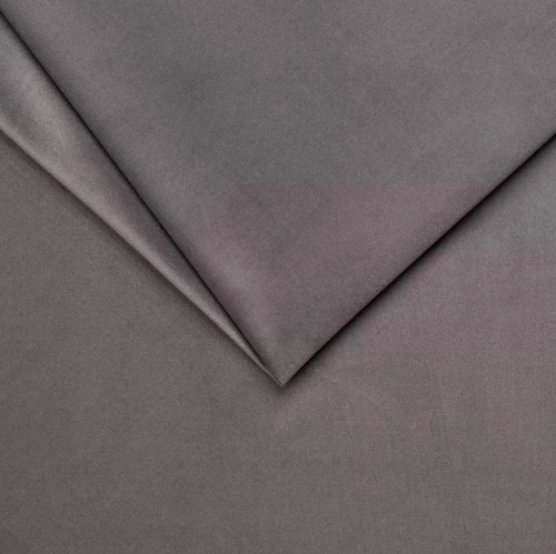 Narożnik z funkcją spania do salonu Hald szary welurowy prawy nowoczesny z pojemnikiem