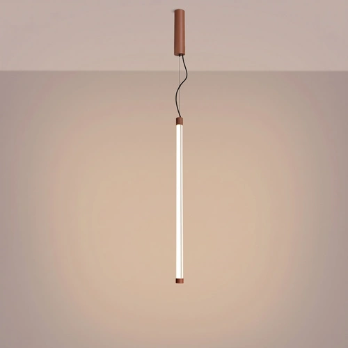 Lampa wisząca TRANG 75 LED mocca nowoczesna nad wyspę regulowana