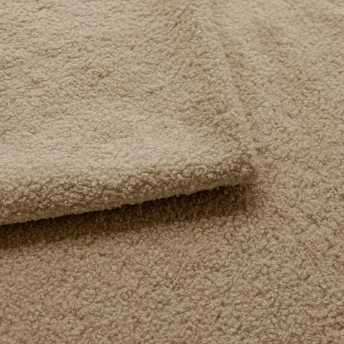 Narożnik z funkcją spania Hobro beżowy nowoczesny prawy do salonu z pojemnikiem