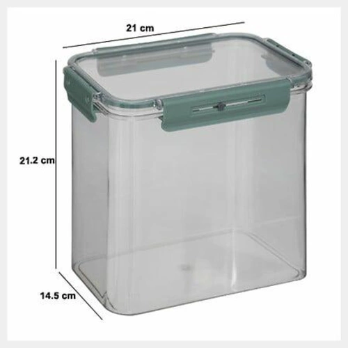 Pudełko hermetyczne Neo zielone proste 4L