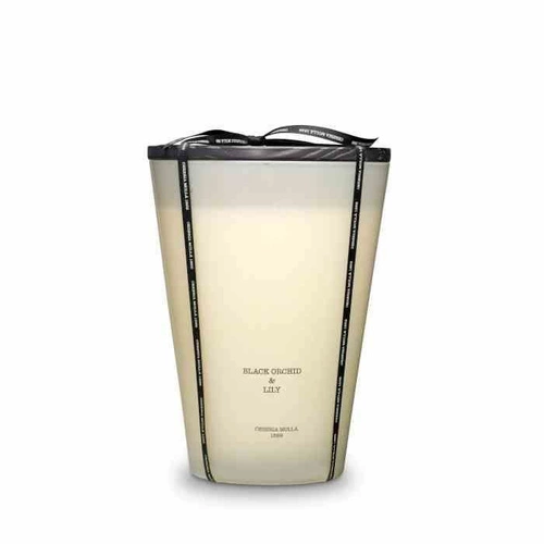 Świeca sojowa XXL Cereria Molla Black Orchid & Lily zapachowa do salonu beżowa 3,5kg