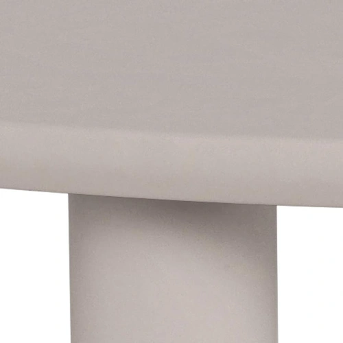 Stół okrągły Magee 120 cm szary nowoczesny do jadalni i salonu