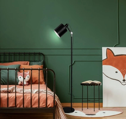 Lampa stojąca do salonu Zana czarna nowoczesna metalowa CANDELLUX minimalistyczna 166 cm