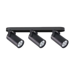 Lampa sufitowa Gary listwa czarny 3x15W  GU10 klosz czarny