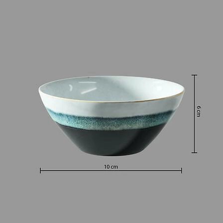 Miska do zupy Lagune 400ml niebieska ceramiczna do kuchni łatwe czyszczenie 5five