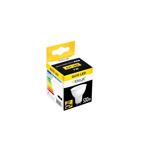 Żarówka LED GU10 4000K 7W energooszczędna biała Sollux Lighting do lamp sufitowych