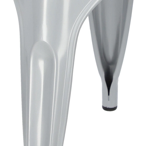 Krzesło metalowe Paris Arms szare do jadalni i kuchni z podłokietnikami inspirowane Tolix