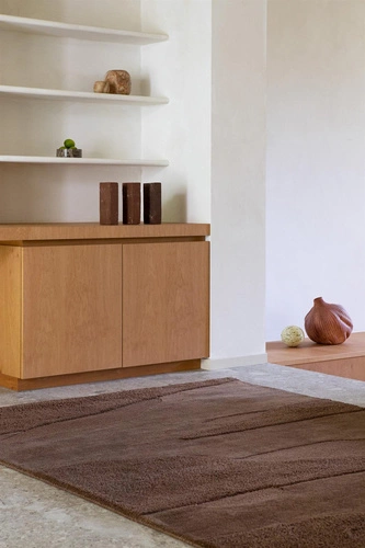 Dywan nowoczesny wełniany Decor Red Pale Green 160x230 do salonu i sypialni Carpets&More