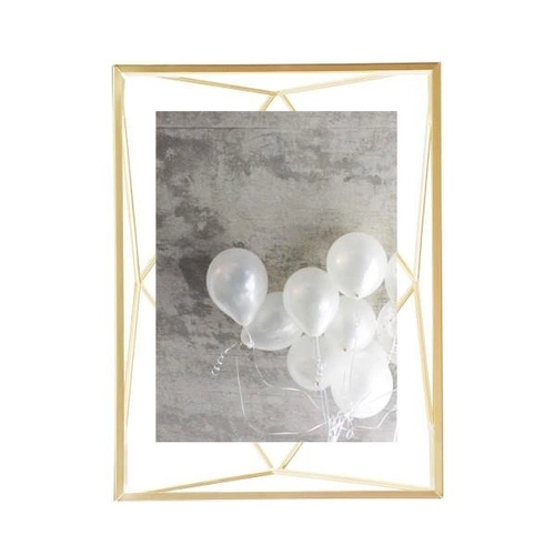 Ramka na zdjęcia 13x18 Prisma Umbra złota metalowa stojąca i wisząca dekoracyjna