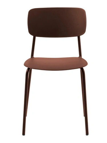 Krzesło Kirkland do jadalni i kuchni nowoczesne terracotta
