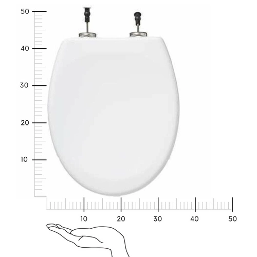 Softclose biała deska sedesowa wolnoopadająca do toalety nowoczesna