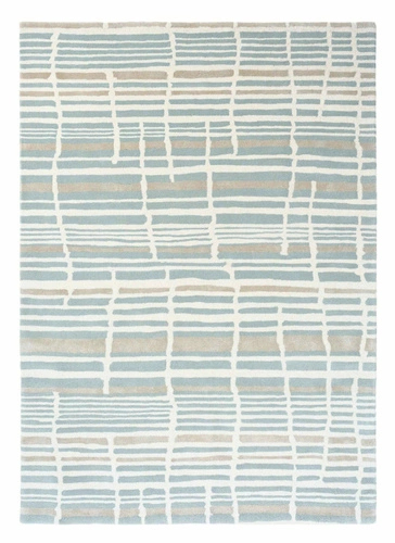 Dywan nowoczesny Tortoiseshell Stripe 120x180 cm do salonu wełniany geometryczny łatwy w czyszczeniu