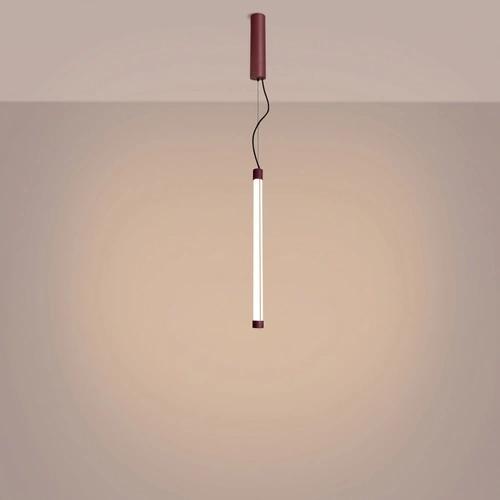 Lampa wisząca TRANG burgund LED regulowana nad wyspę do kuchni