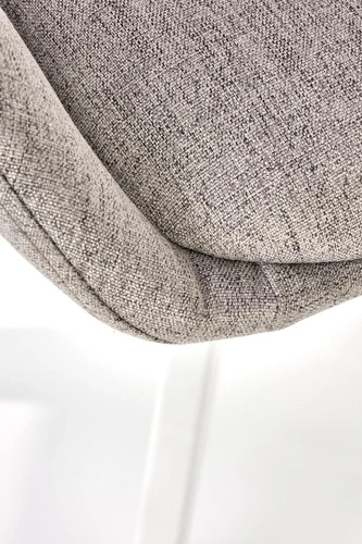 Fotel biurowy ergonomiczny obrotowy Calf szary jasny na kółkach do biura nowoczesny Intesi