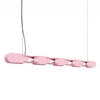 Lampa wisząca CHAIN 158 LED różowa nowoczesna do jadalni nad stół