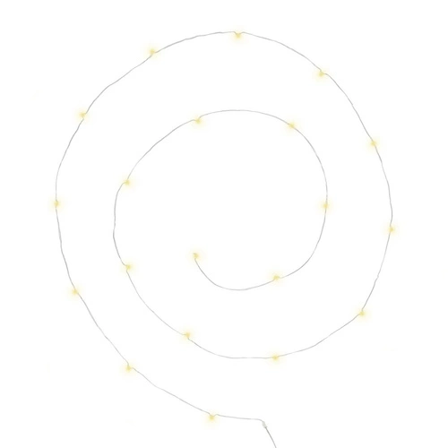 Girlanda świetlna LED Atmosphera na baterie ciepła srebrna do wnętrz i na balkon 240 cm