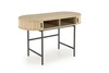 Biurko Bahli skandynawskie do pracy 120 cm nowoczesne naturalne z czarnymi nogami Intesi